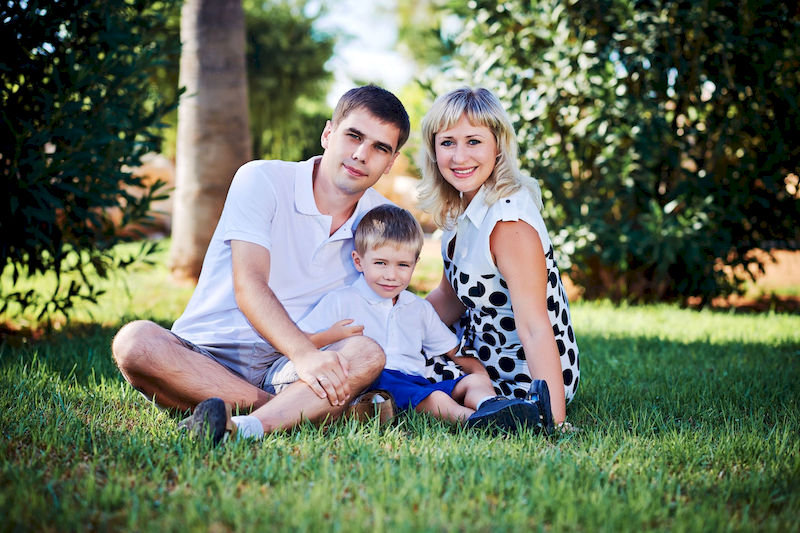 Семейная фотосъемка на природе